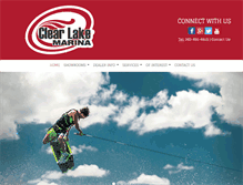 Tablet Screenshot of clearlakemarina.com